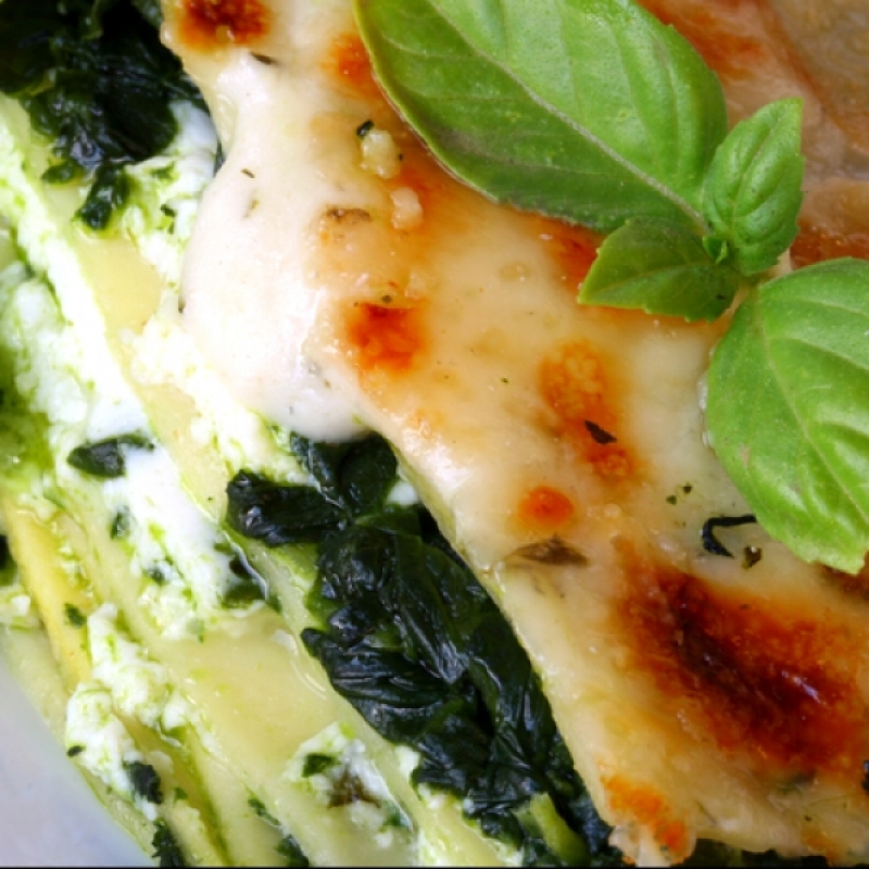 Spinach And Ricotta Cheese Lasagna Recipe