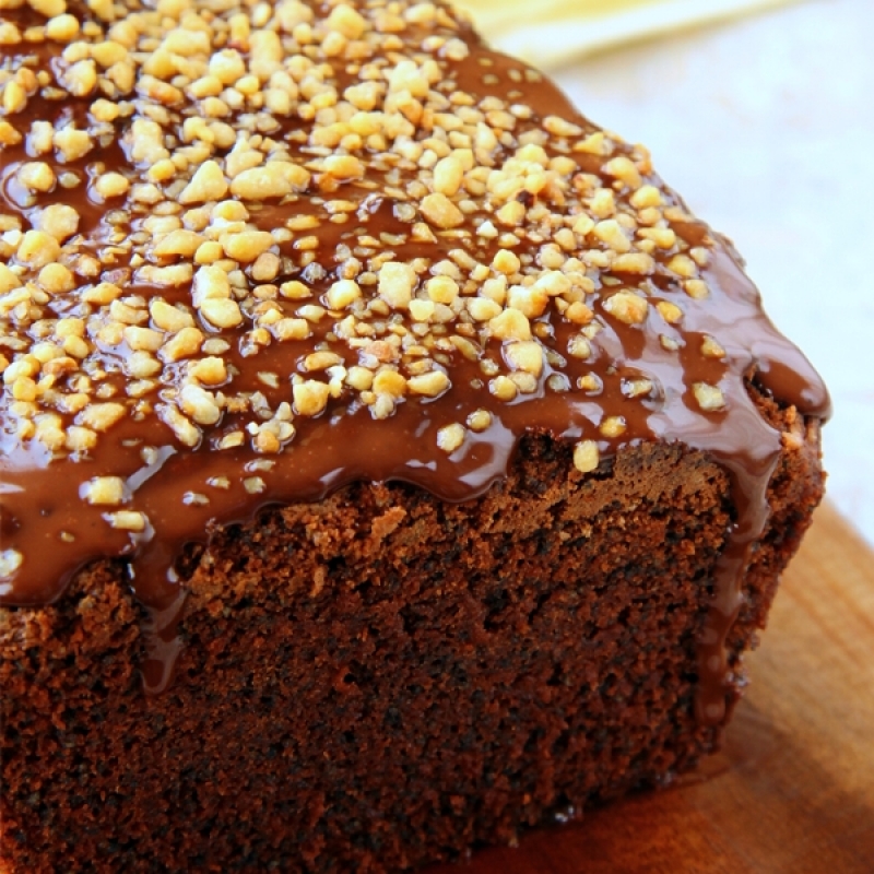 Chocolate Loaf Cake With Chocolate Glaze Recipe