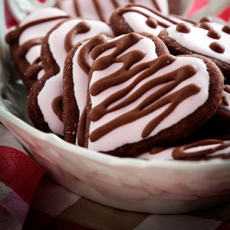 Chocolate Sugar Heart Cookies R
ecipe
