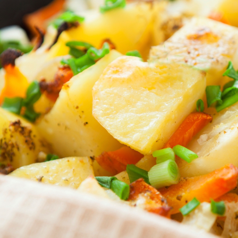 Roasted Potatoes And Vegetables Recipe
