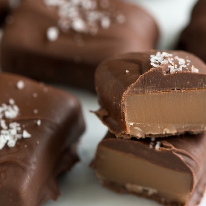 Salted Chocolate Covered Caramels Recipe