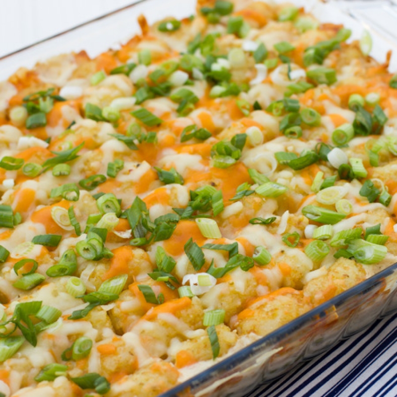 cheesy chicken tater tot casserole slow cooker
