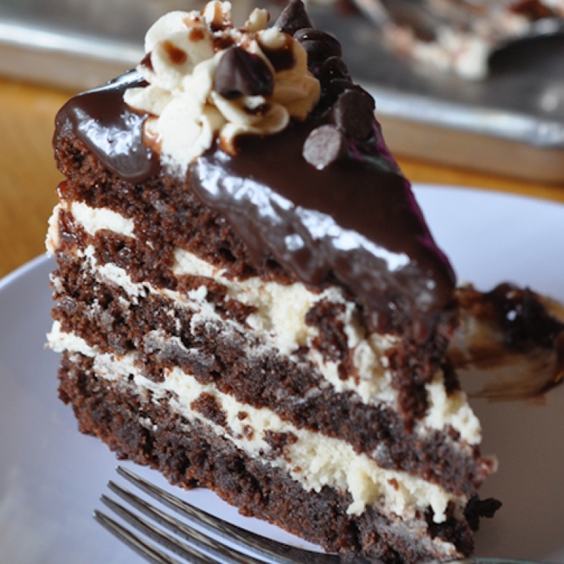 Cookie Dough Brownie Cake Recipe