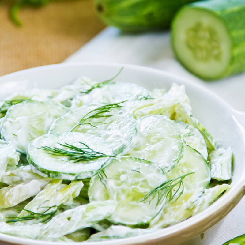 Cucumber Dill Sour Cream Salad Recipe 8305