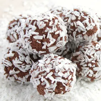 Almond Butter Chocolate Coconut Balls