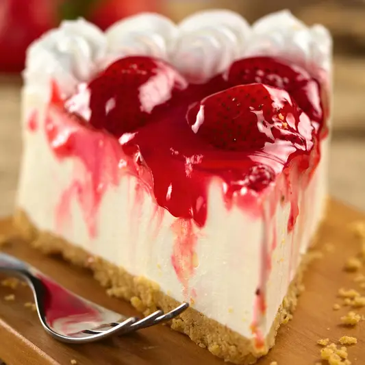 No-Bakes Strawberry Cheesecake