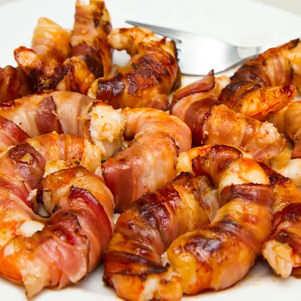 Bacon Wrapped Shrimp Bites