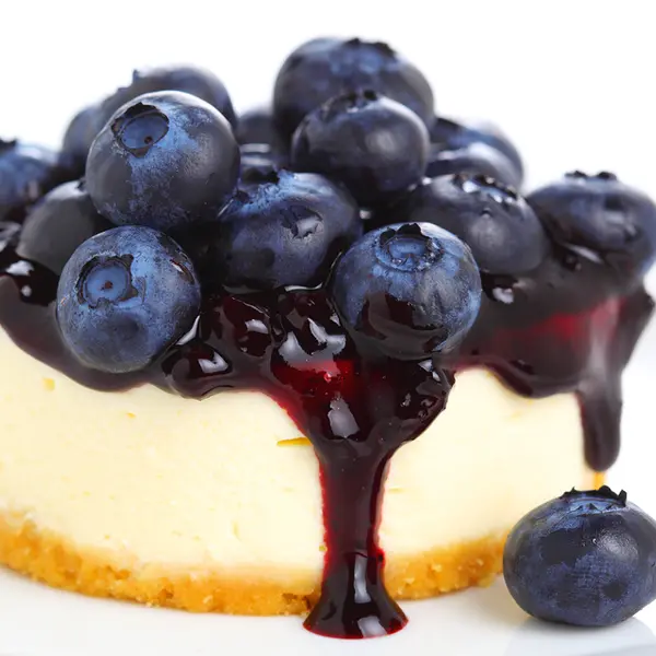 Easy No Bake Blueberry Mini Cheesecakes