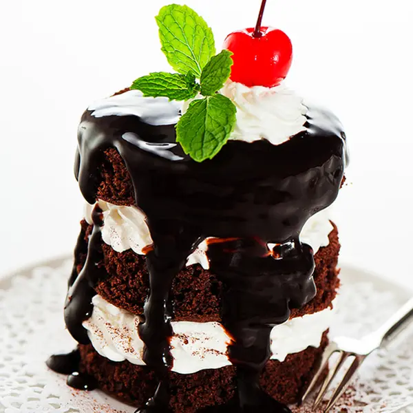 Mini Layered Chocolate Bliss Cakes