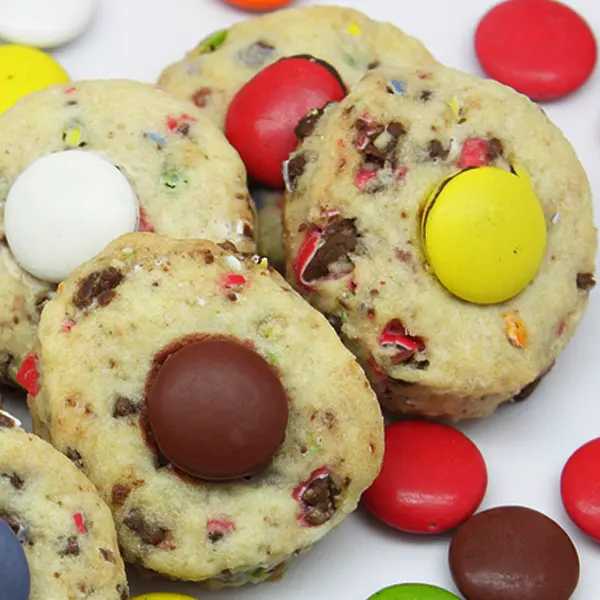 Butterscotch Slice Cookies with Smarties