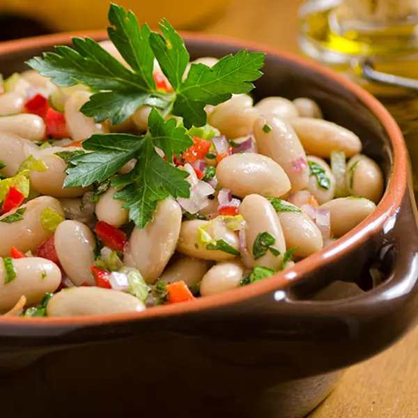 Tasty Economical High Protein White Bean Salad