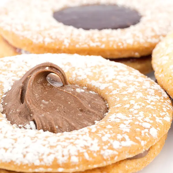 Chocolate Raspberry Linzer Cookies