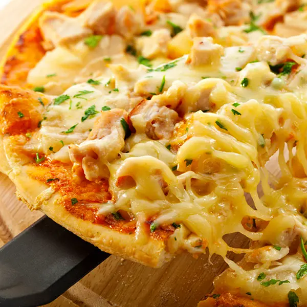 Fiesta Chicken Pizza with Homemade Pizza Dough