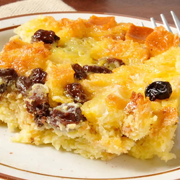 Basic Bread Pudding with Rum Sauce