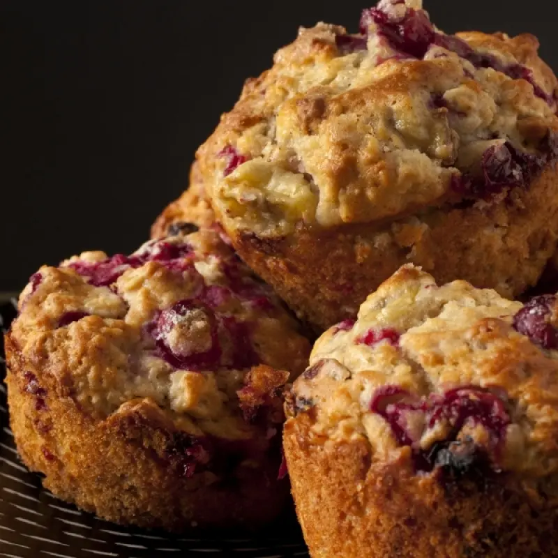 Cranberry Oat Muffins