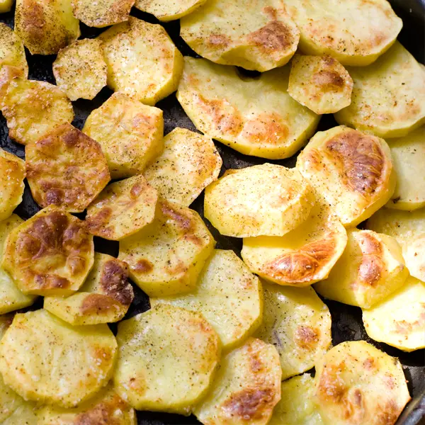 Crispy Pan Fried Dollar Potatoes