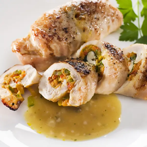 Vegetable Stuffed Chicken Breasts