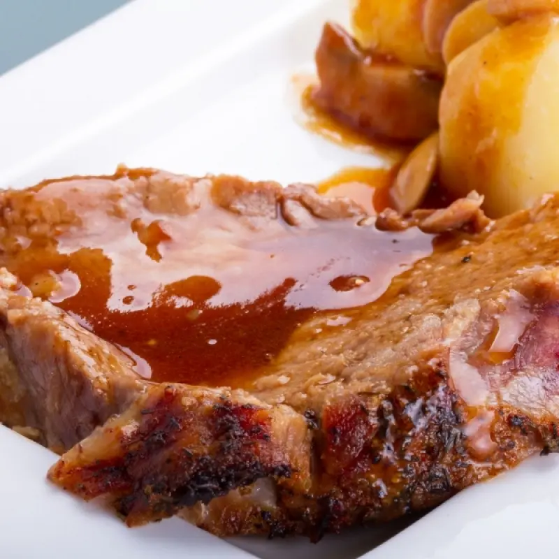 Pork Roast with Plum Glaze