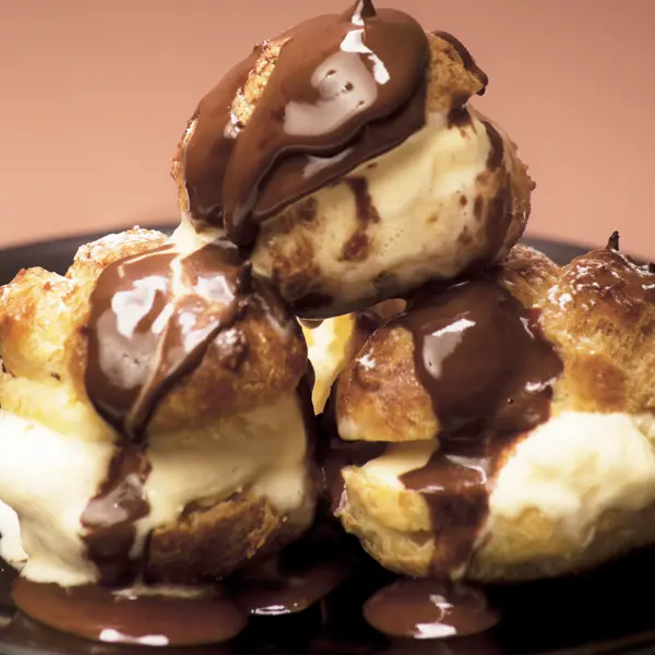 Ice Cream Filled Profiteroles