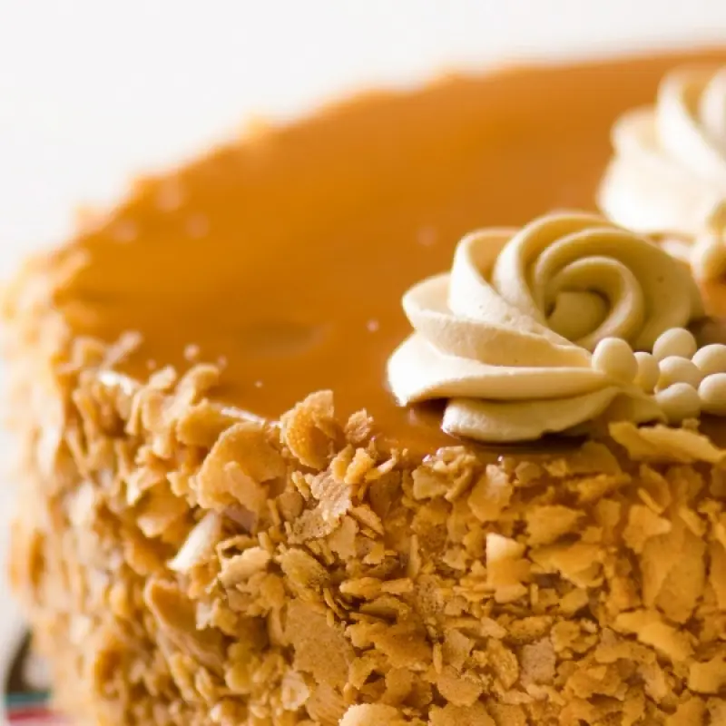 Caramel Frosted Yellow Cake