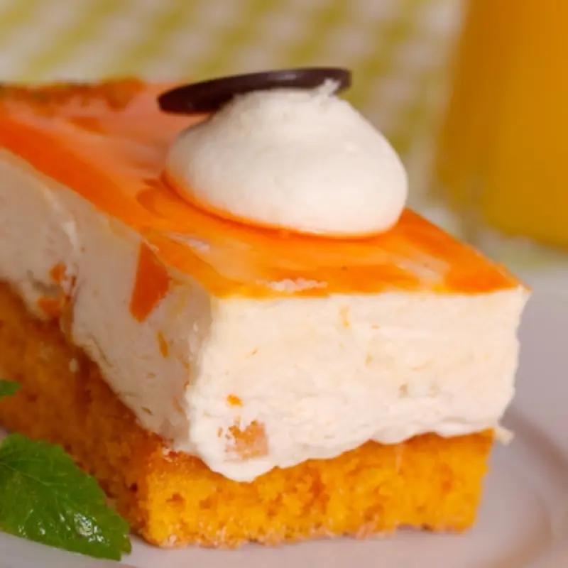 Orange Mango Mousse Cake