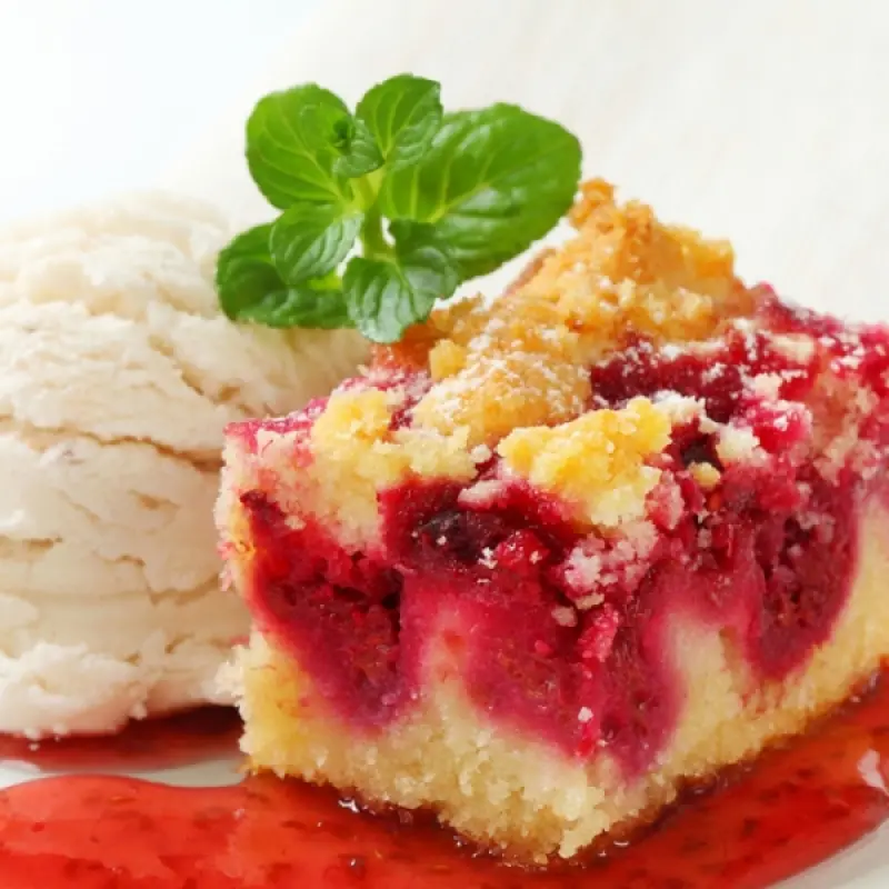 Delicious Cake with Streusal and Cherry