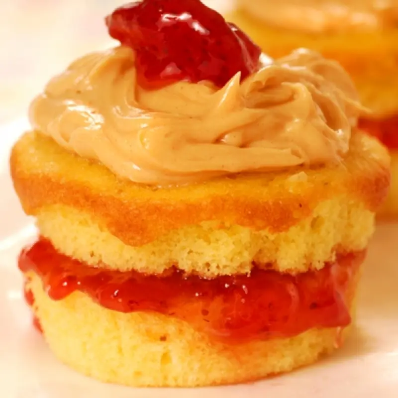 Peanut Butter and Jelly Cupcake