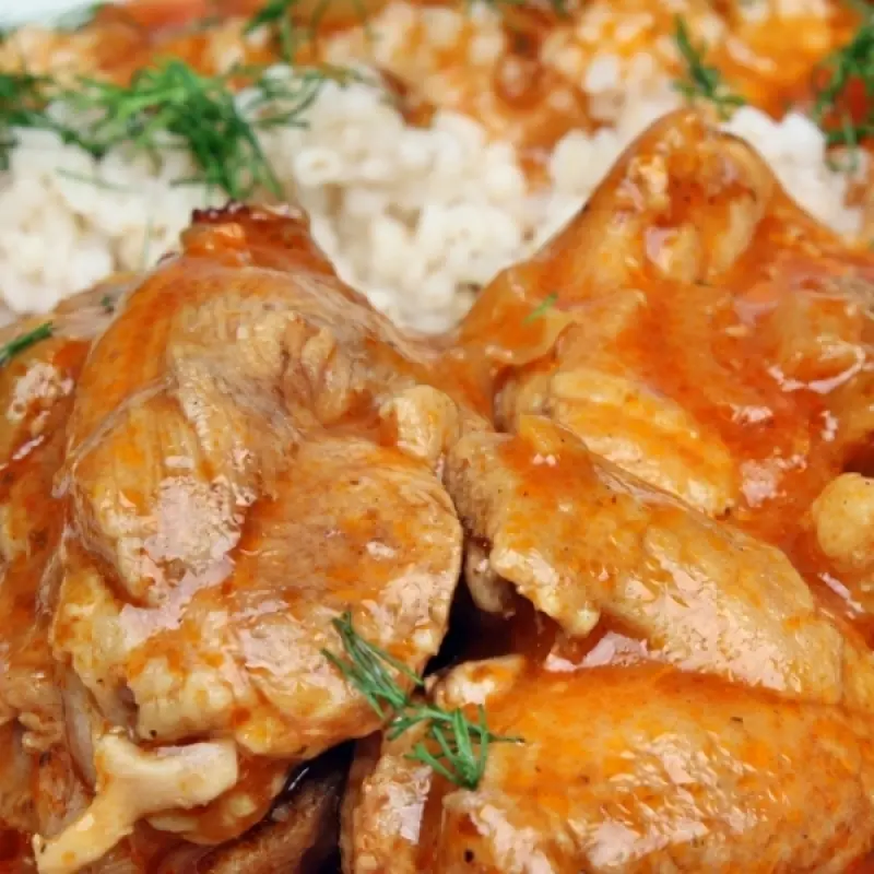 Baked Chicken and Honey Sauce