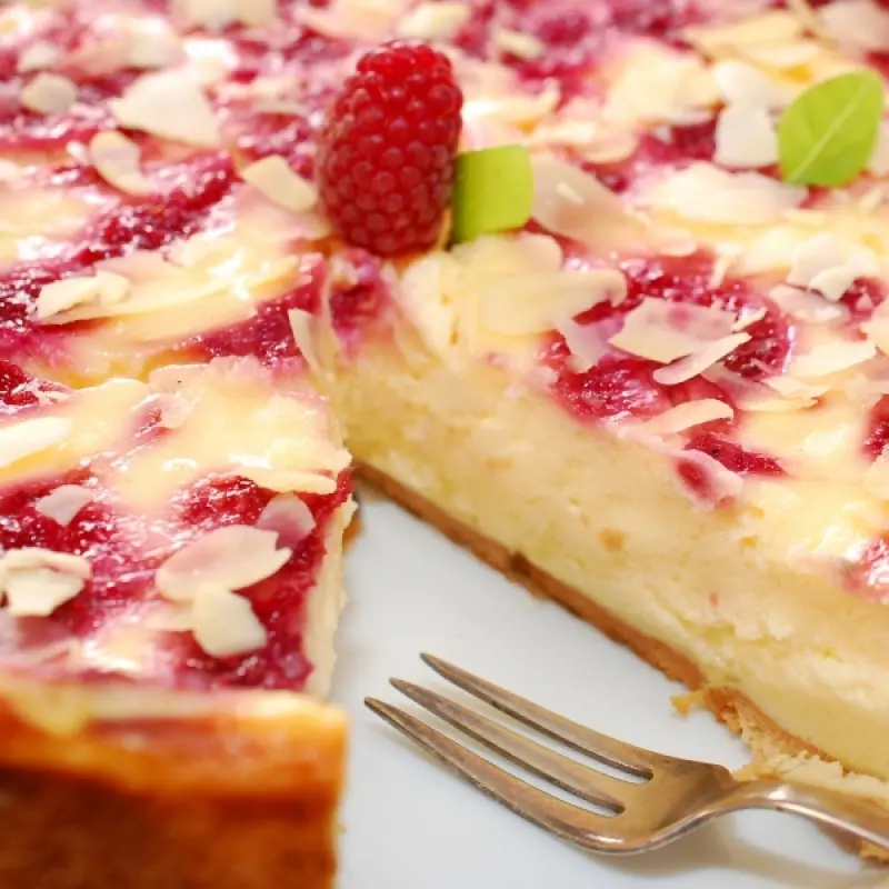 White Chocolate Raspberry Pie
