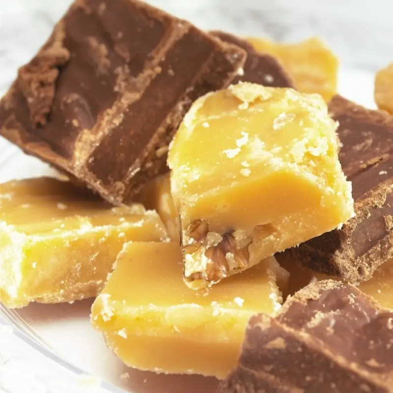 Orange Fudge and Mocha Fudge