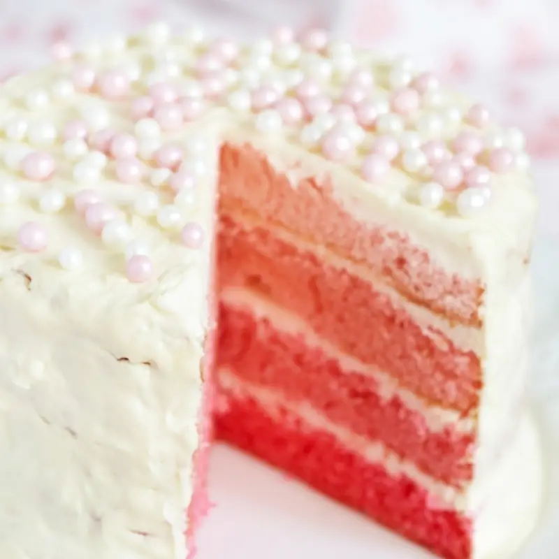 I Love Pink Layered Cake