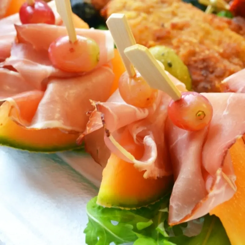 Proscuitto and Melon Appetizers