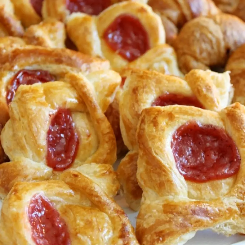 Raspberry Danish Pastries