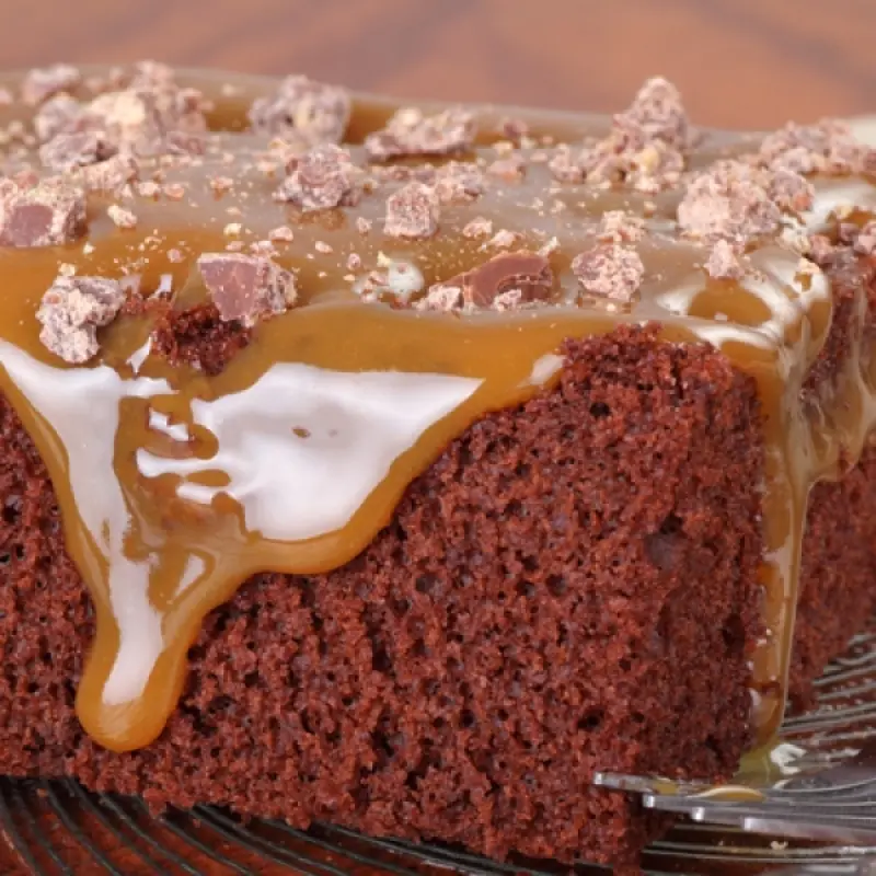 French Chocolate Cake With Butterscotch Frosting