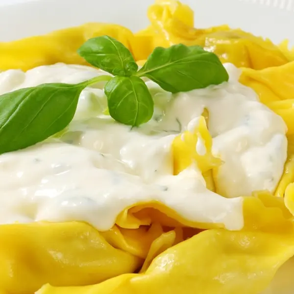 Homemade Chunky Egg Noodles With Cream Sauce