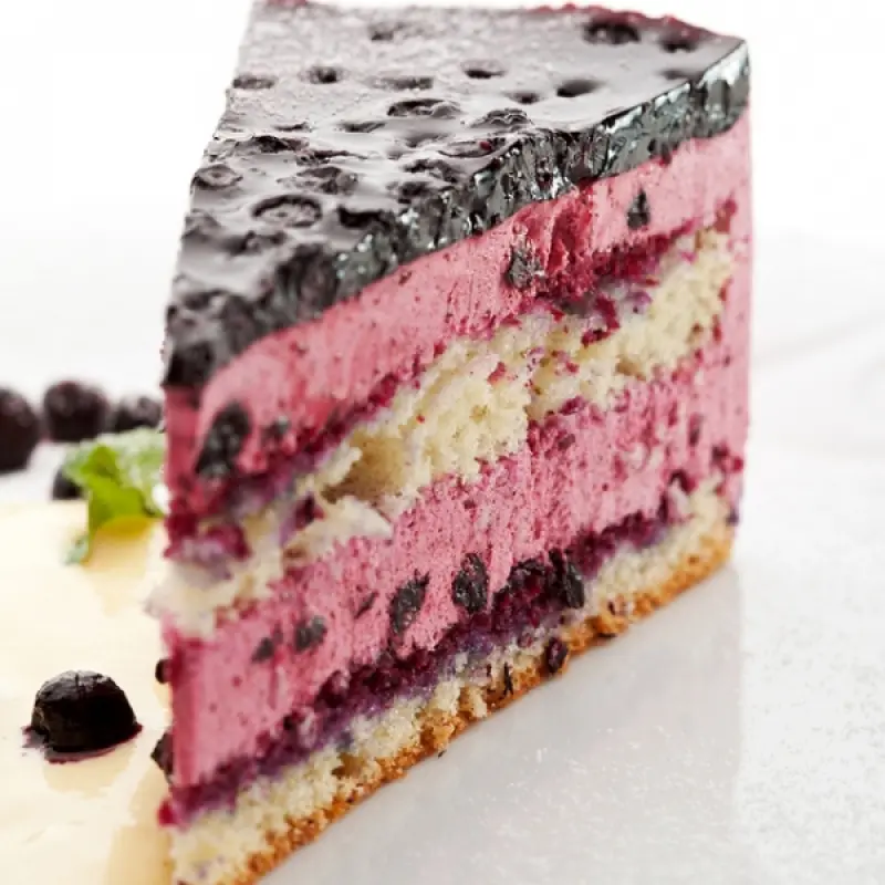 Blueberry Cake with Jello Topping