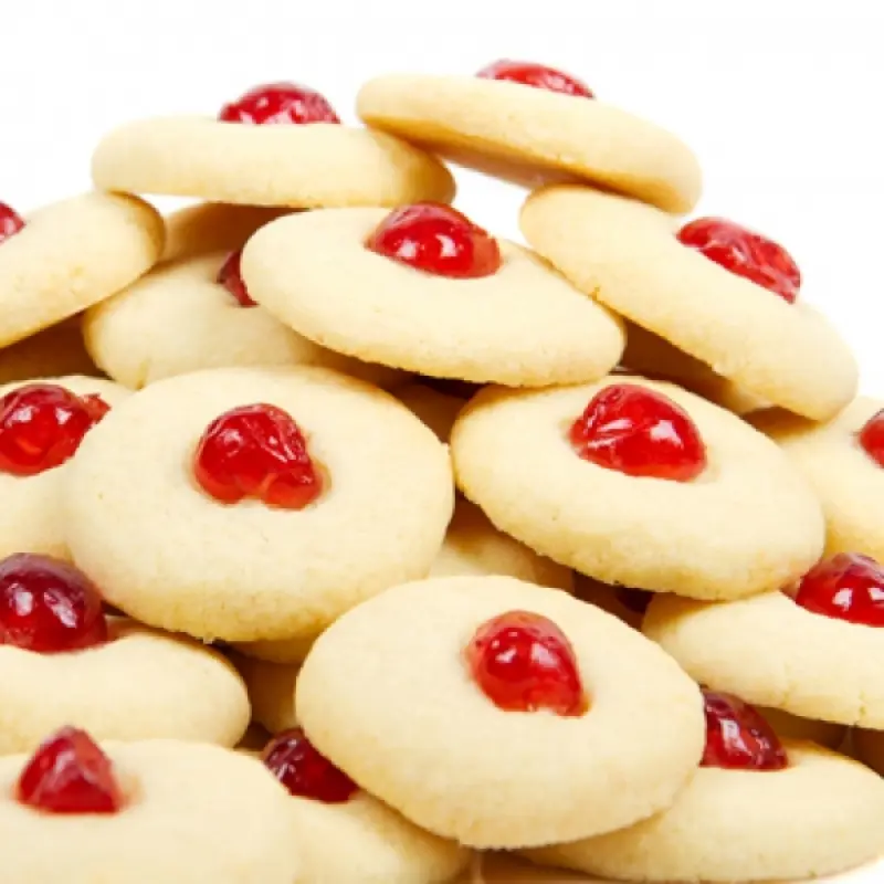 Cherry Shortbread Cookies