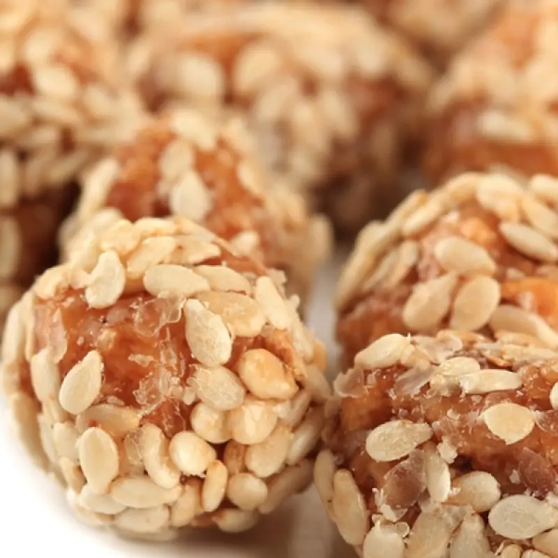 Peanut Butter and Sesame Balls