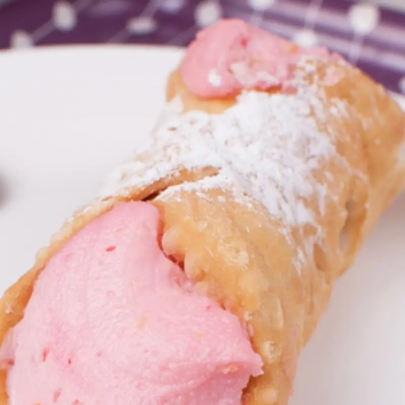 Strawberry and Ricotta Cannoli