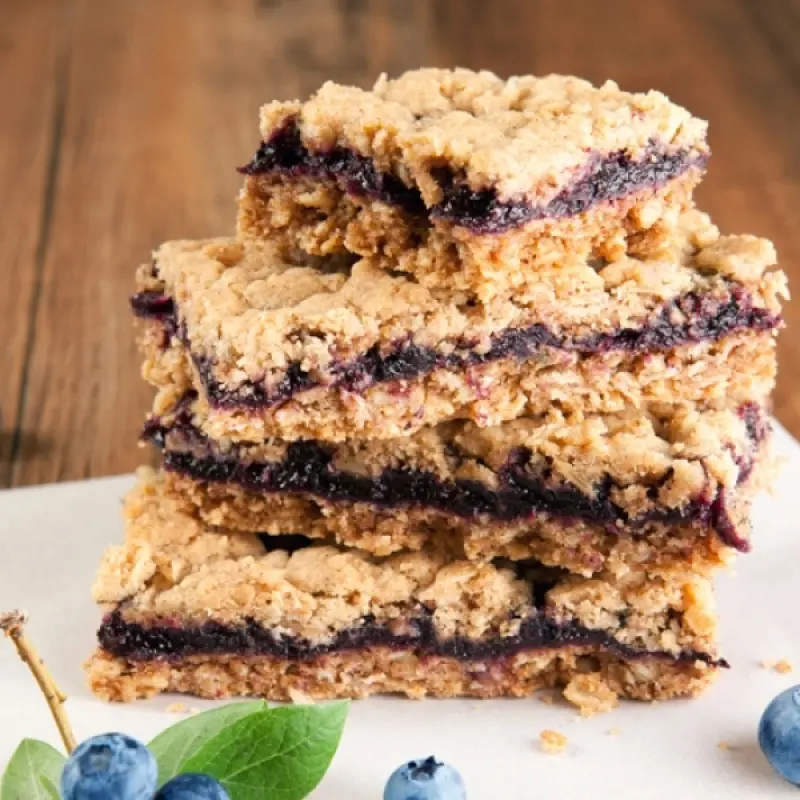 Blueberry Oatmeal Squares