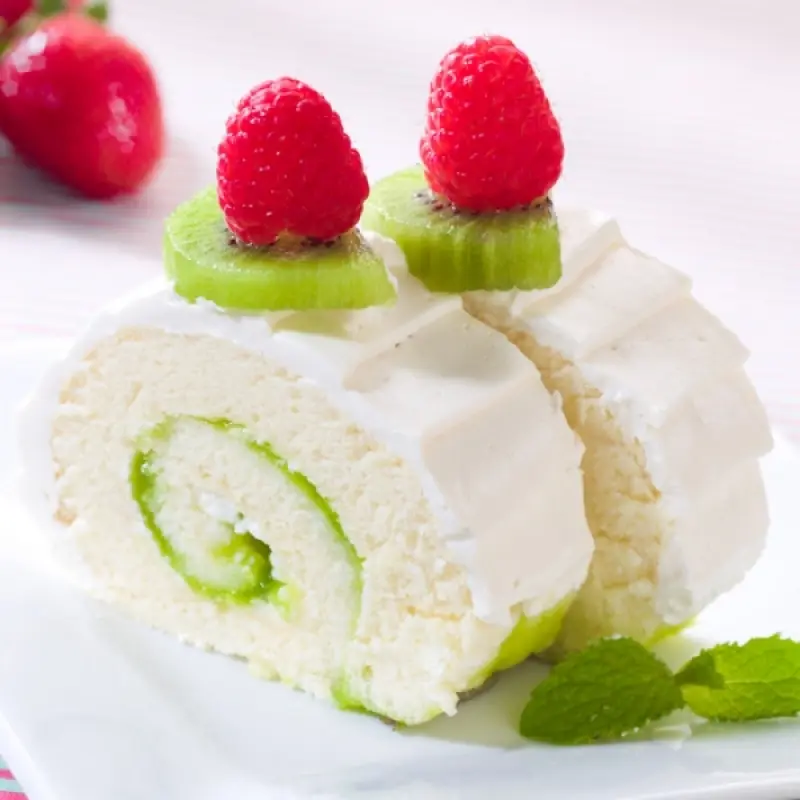 Festive Lemon Lime Cake Rolls