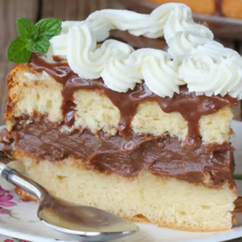 Rum Cake With Caramel Filling