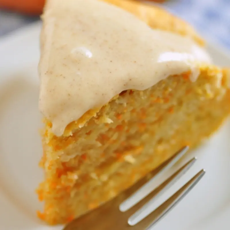 Shredded Carrot Yogurt Cake With Spiced Icing