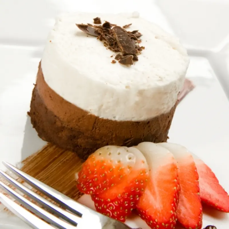 Three Layer Chocolate Mousse Cake