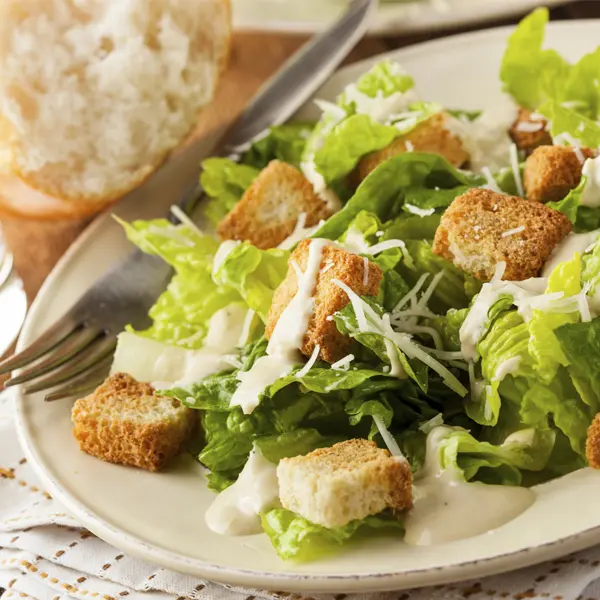 Simple Homemade Caesar Salad