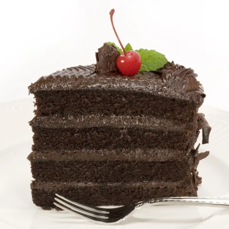 Dark Chocolate Creamy Four Layer Cake