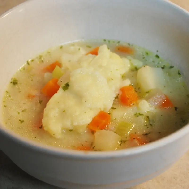 Potato With Dumpling Soup