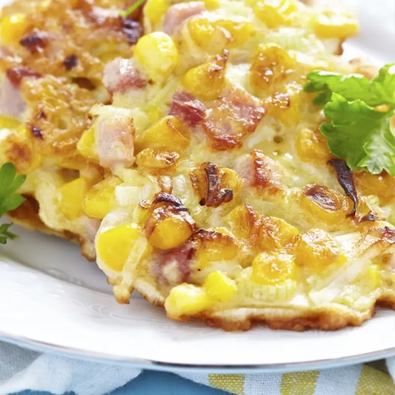 Ham And Corn Fritters
