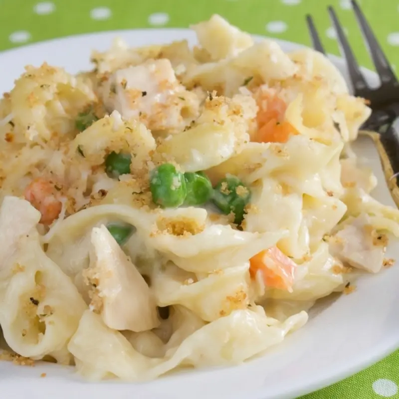 Creamy Chicken And Cheese Pasta
