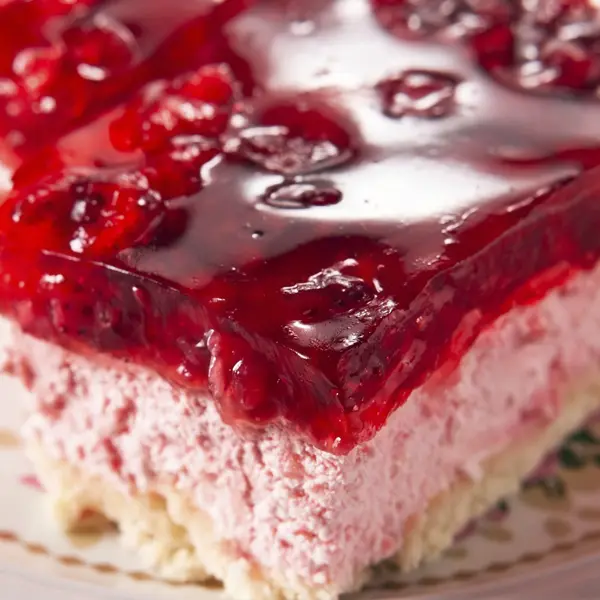 Strawberry Glazed Cheesecake Squares